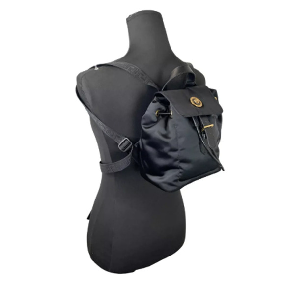 Versace Mini Nylon Medusa Drawstring Backpack Bag - NEW - Picture 4 of 11